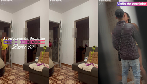 The iFood delivery driver couldn't resist and was seduced by the Hotwife while the cuckold secretly filmed everything. with internet sensations Belinha, Belinha Projeto 2026/FullHD