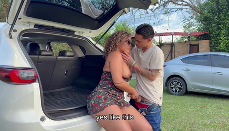 Colombian Ebony MILF Gets Fucked by a Young Guy with a Big Dick Outdoors! Danyel Mast & Carla Morelli 2026/FullHD