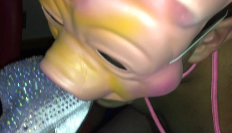 Mistress Laura Coast – Lucky Sissy Maid Worships My Sparkly Princess Heels