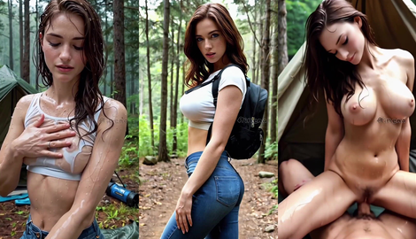 Deflowering an 18-year-old girl, a real-life experience in the woods "generated by AI" 2026/FullHD