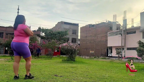 Chubby MILF does stretches outdoors, and cardio with her trainer in her room spotlighting Licenciada AngieMilf50, Chocolatito Cock 2026/FullHD