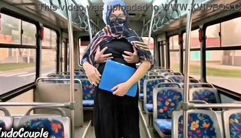 Muslim wife come from University alone in the bus Stranger start fuck her on hijab with social media stars Indowife, Pinaythreesome 2026/FullHD