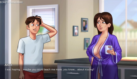 Summertime Saga (Part 23) By DarkCookie - Stepmom Debbie catches her Stepson masturbating and joins in, Stepmom Let Him Cum All Over Her Mature Body - 3D Porn Game 2026/HD