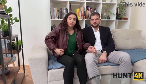 HUNT4K. A Bitch with a Big Ass cheats on her Boyfriend for Money with adorable models Stanley Johnosn, Bonney, Biggy Vip4k 2026