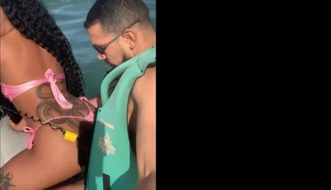 POV: Naughty young woman, left her husband on the beach and had sex with the instructor on the jet ski with everyone watching. with seductive models Mikaelli, Douglas Machado 2026/FullHD