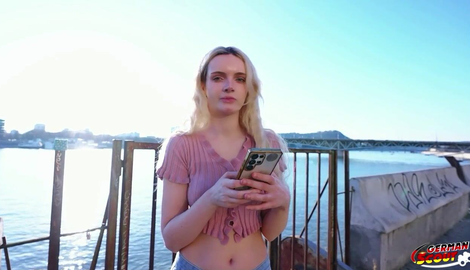 GERMAN SCOUT - Skinny German Teen Amber Kawaii get leg shaking Orgasm at Casting Sex 2026/FullHD