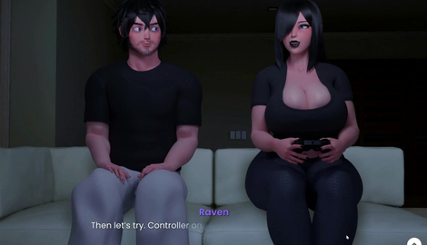 Mansion Days [ TABOO Hentai Game ] Ep.11 GAMER GIRL suck my GIANT COCK while training for STREAMING ! 2026/FullHD