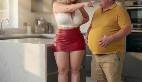 horny white mature British American MILF cheating housewife fucks stepson friend raw, no condom, after an erotic handjob and blowjob while step son and husband away [AI PORN] 2026/HD