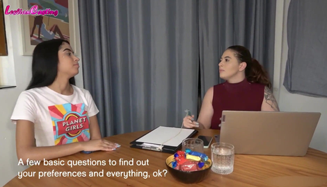 Experienced Marina Interviewed a Young Latina Girl must watch with Luna Crystal, Marina Sanches 2026/FullHD