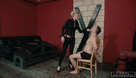 CRUEL PUNISHMENTS – SEVERE FEMDOM – Huge slaps, cigarette ash with Mistress Bonnie