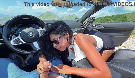 ROUGH OUTDOOR FUCK ON THE CAR IN MONTENEGRO- Sexy Brunette Latina Show Extreme Blowjob and Fuck Doggy Style in POV with social media star Skcandy 2026/FullHD