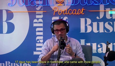 BlazeRager's ass gets torn up by a huge Colombian cock on the JuanBustosPodcast! with adorable models Blaze Rager, Cristian Tanner, Juan Bustos 2026/FullHD