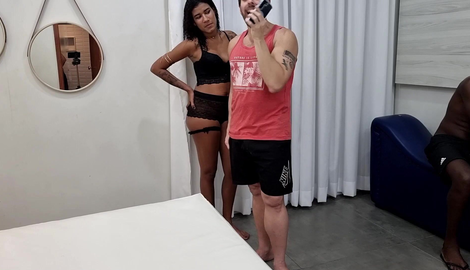 Behind the scenes of the orgy with Jady Martins and Gabyy Peclat, giving anal and vaginal sex to three well-endowed men in a motel and getting cum on their faces. 2026/FullHD