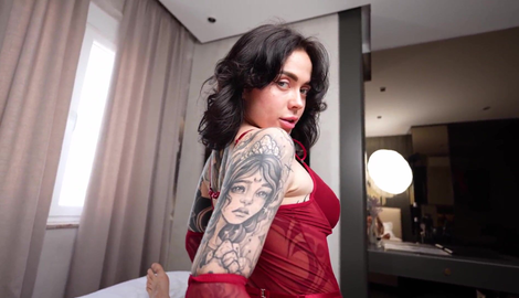 Tattooed Beauty in Red Lingerie Pounded and Creampied with social media stars Nikky Dandelion, Mark 2026/FullHD