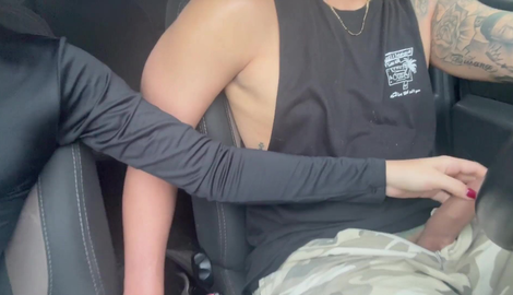 Petite Student Gives Handjob in Car Cum with lovely models Robert Gibson, Cutebella 2026/FullHD
