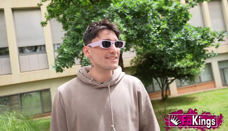 Italian slut leaves university to make porn. Eva Fay fucks on FAKings 2026/FullHD