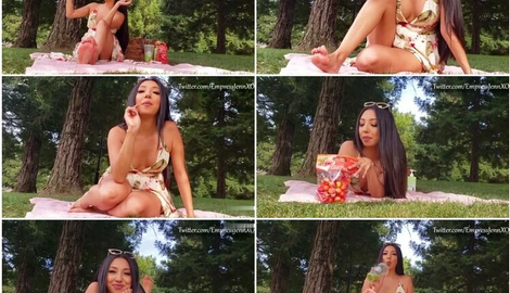 Foot Feeding Picnic Date