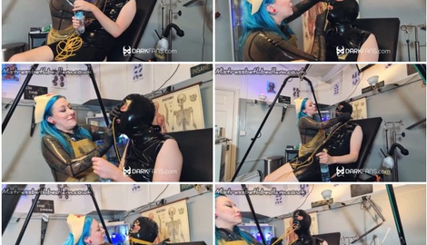 Mistress Bedlam - Putting Rubber Tubing Up Subs Nose