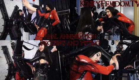 Anal Annihilation Pegging and Fisting ft Miss Patricia Mistress Damazonia Maz Morbid with Kinky Femdom Fisting