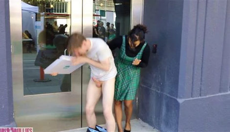 Girls Bullies - Penny Barber - Sidewalk Pantsing And Wedgies