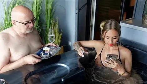 Goddess Kira Gold - BRAND NEW!! - Obedient servant and human ashtray for the Goddess in the whirlpool with planetfemdom clips 4 you