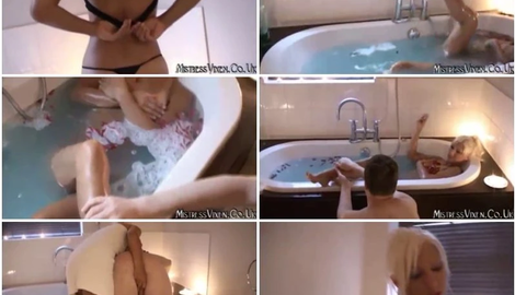 Bathroom Slave with Mistress Vixen