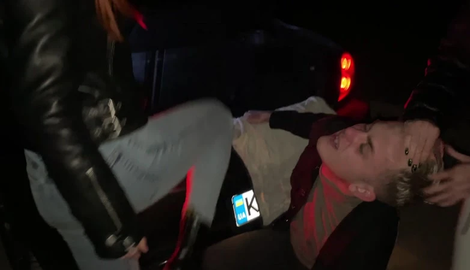 PPF – Bratty Girls Roughly Public Dominate An Enslaved Guy Outdoor Night