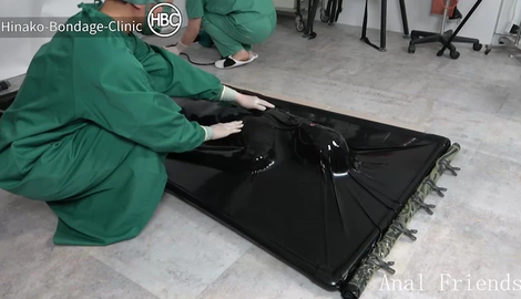 Hinako House of Bondage (Medical Fetish) HBC X Anal Friends – Latex Vacuum Bed Treatment