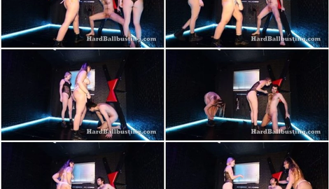 Hard Ball Busting Kicking With Mistress Loow And Princess Reign
