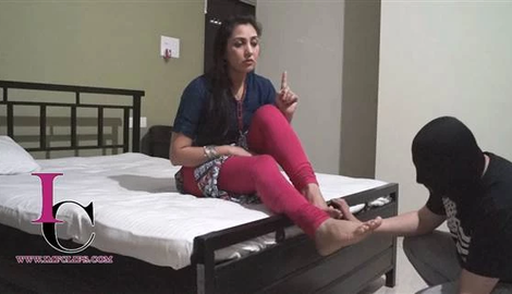 Indian Mistress Femdom - Indian Foot Licking - Lawyer Abusing Client Part 1