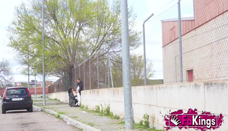 University girl sucks cock on the street and is recruited for porn. Fedora Morelli, the easiest girl on FAKing 2026/FullHD