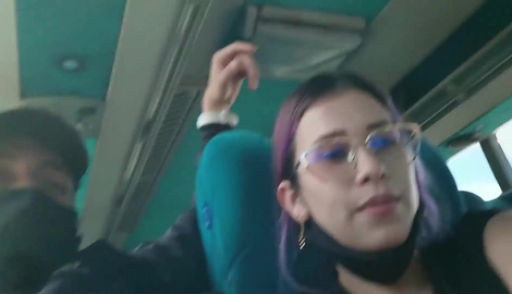 Blowjob and fucking with creampie in public service bus - BlakeProductions with lovely Zack 2026/FullHD