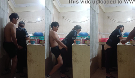 Employee fucked in the kitchen, my boss's wife almost caught us in Mexico City presenting Luna, EAlfa 2026/FullHD