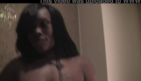 Sexy dark skin thick slut with the big black booty uses a huge dildo with Hennessey 2026/HD