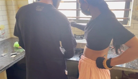 Indian bhabhi got fucked by husband in the kitchen homemade sex video showcasing Rinki, Asrita 2026/FullHD