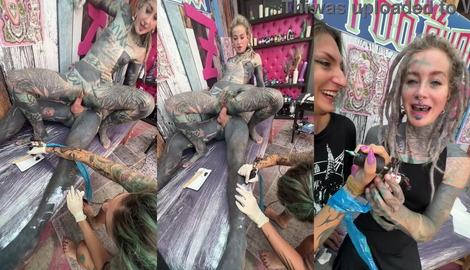 Tattooeed and Piercings Titty Tattoo Session Turns Into Wild Anal Ride with beautiful models Anuskatzz, Merry4fun, Edone Kaliyuga, Nikolaz Zpageti 2026/FullHD