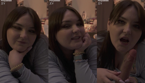 SH A sloppy blowjob ends with a burst of cum in the mouth of a solo BBW MILF alongside Polysweet 2026/FullHD