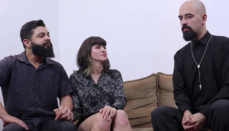 A cuckold watches his wife having sex with a fake priest who promises a miraculous cure for infertility. spotlighting Lady Snow Brasil, Lord Kenobi, Padre Nigro 2026/FullHD