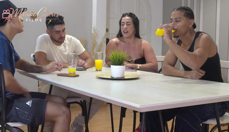 A BBW bitch gets 3 huge cocks, double penetration and lots of cum on her face - Kylei Ellish 2026/FullHD