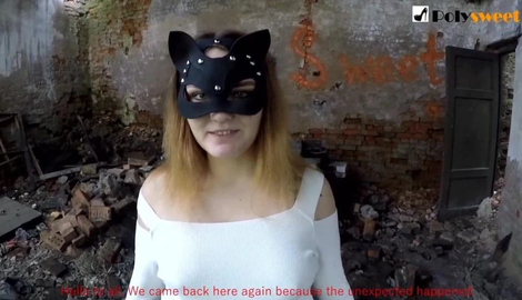 Public Domination On An Abandoned Place With An Unexpected Ending with Poly Sweet