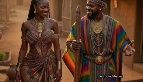Sexy African AI ebony village maiden big boobs big ass seduced and raw fucked by handsome big dick prince. Hardcore creampie sex in traditional hut: blowjob, doggy, missionary, massive tits bouncing 2026/HD
