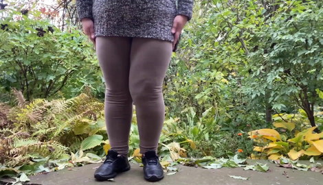 Mature bbw pees in the park showcasing Elena 2026/FullHD