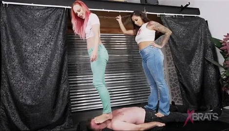 Jenny Stefania Trampled To The Limit with Bratty Foot Girls