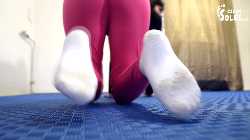 Gym trainer smells his clients sexy feet, stinky socks of Czech Soles studio - 2023/HD