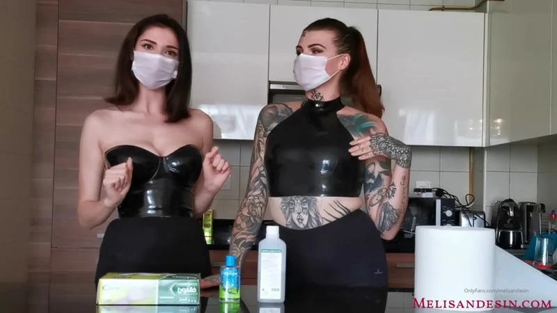 Miss Melisande Sin, Dominatrix Katharina with How to Sanitize your Hands - 2023/HD