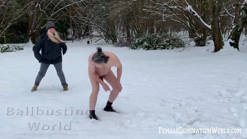 Ballbusting World PPV – Snowballs 2021 – Ballbusted in the snow by Nikki Whiplash - 2023/HD