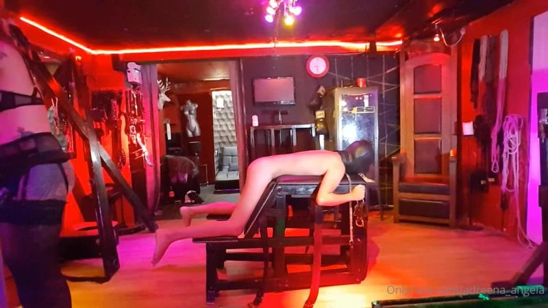 Mistress Adreena – Adreena Angela – Slave Takes Massive Dildo - 2023/HD