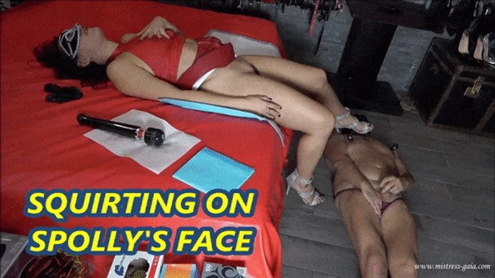 Squirting On Spolly's Face with Mistress Gaia - 2025/FullHD
