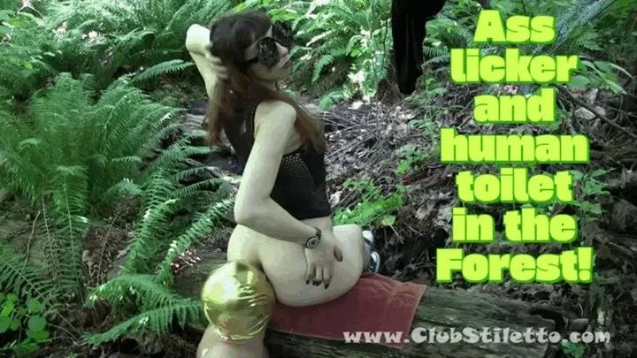 Toilet Time for Goddess Amelia in the Forest with Club Stiletto - 2025/FullHD