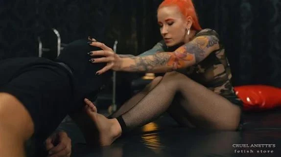 Licking off the dirty spit with Cruel Anette - 2025/FullHD